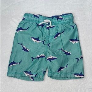 (3 for $10) old navy Shark Print Swim Shorts